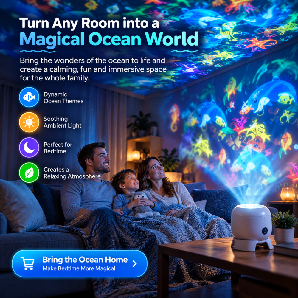 OceanGlow Kids Projector Light