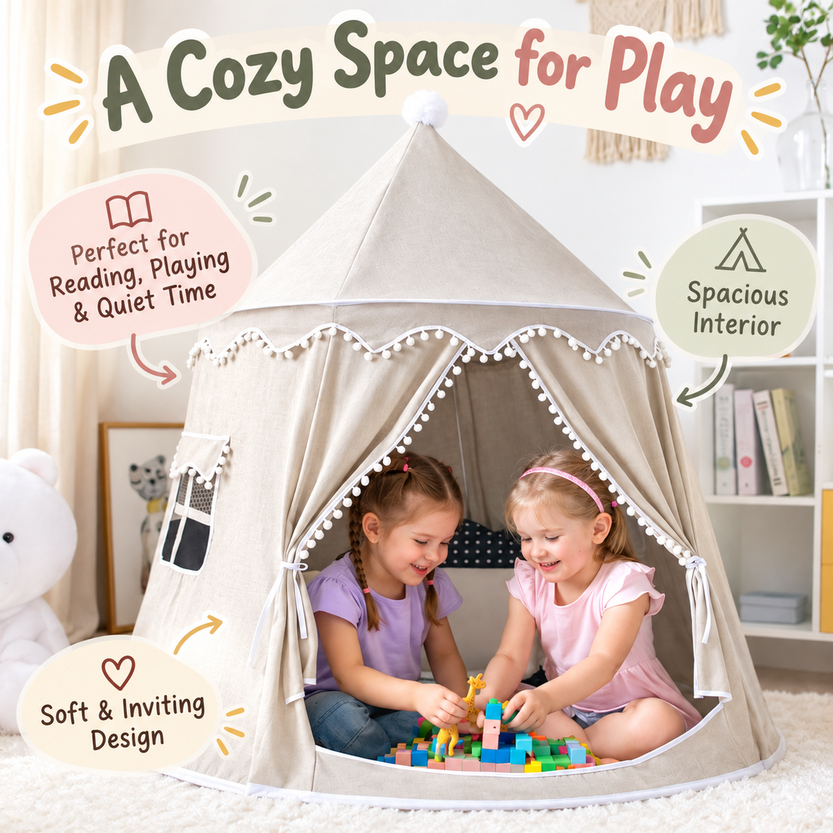 CloudCastle Kids Teepee