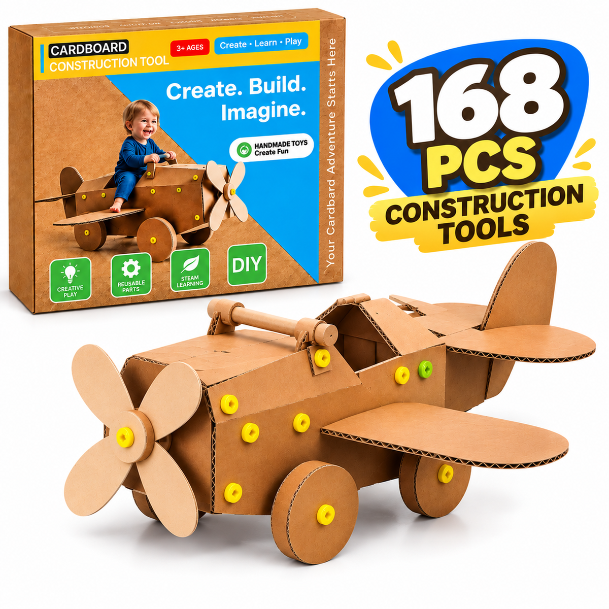 Build & Play Cardboard Construction Kit